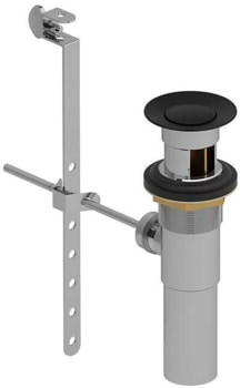 Rohl P170BK - Lavatory Pop-Up Drain With Overflow in Black