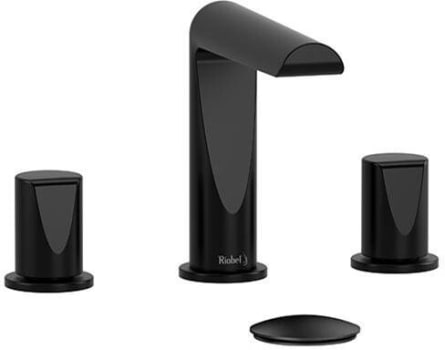 Rohl Parabola™ PB08BK - Parabola™ Widespread Lavatory Faucet in Black
