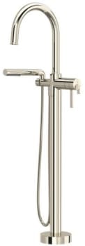 Rohl Authentica™ TAU39PN - Authentica™ Thermostatic Single Hole Floor Mount Tub Filler Trim in Polished Nickel