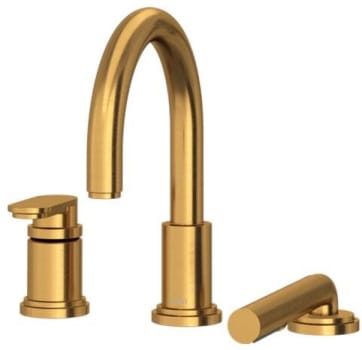 Rohl Arca™ TAA10BG - Arca™ 3-Hole Deck Mount Tub Filler Trim in Brushed Gold