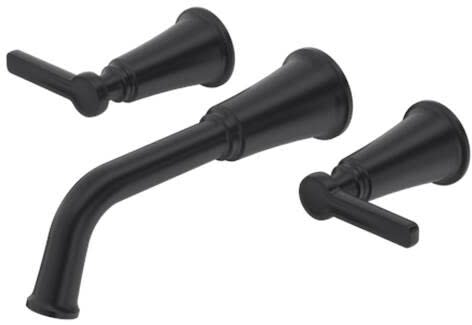Rohl Momenti™ TMMSQ05JBK - Momenti™ Wall Mount Tub Filler Trim with 10.0 GPM Flow Rate in Black