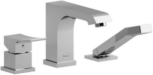 Rohl Zendo TZO10C - Zendo 3-Hole Deck Mount Tub Filler Trim with Hand Shower in Chrome