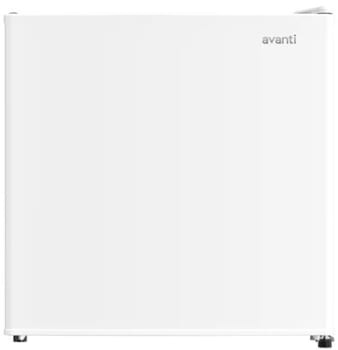 Avanti 1.6 Cu. Ft. Compact Refrigerator - Mini Fridge With Removable Shelf, White, Perfect For Dorm Or Office