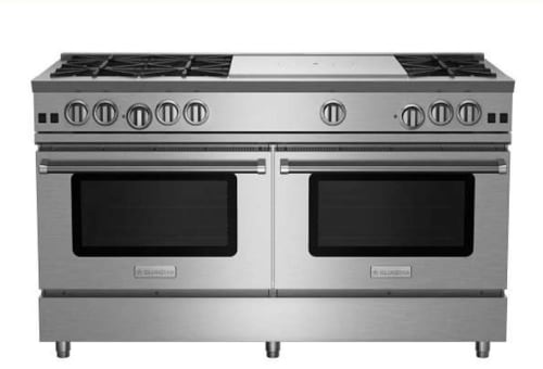 BlueStar RNB Series RNB606FTBV2L - 60 Inch Freestanding Gas Range with 6 UltraNova™ Open Burners & Frenchtop