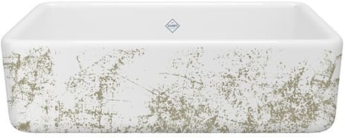 Rohl Lancaster RC3018WHMTGOC - 30 Inch Single Bowl Farmhouse Apron Front Kitchen Sink with 3 1/2" Drain Connection