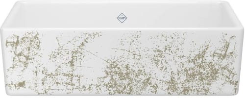 Rohl Shaker MS3618WHMTGO - 36 Inch Single Bowl Farmhouse Apron Front Fireclay Kitchen Sink