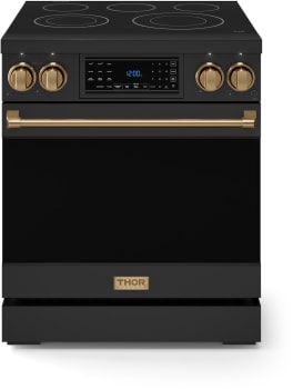 Thor Kitchen Gordon Ramsay Collection RSE30BBRZ - 30 Inch Professional Electric Range in Front View