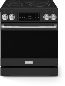 Thor Kitchen Gordon Ramsay Collection RSE30BSS - 30 Inch Professional Electric Range in Front View