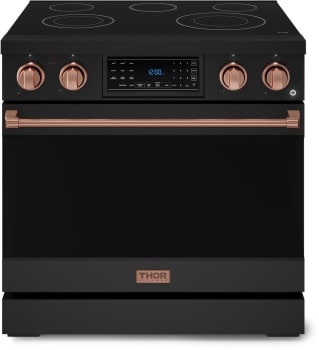 Thor Kitchen Gordon Ramsay Collection RSE36BRSG - 36 Inch Professional Electric Range in Front View