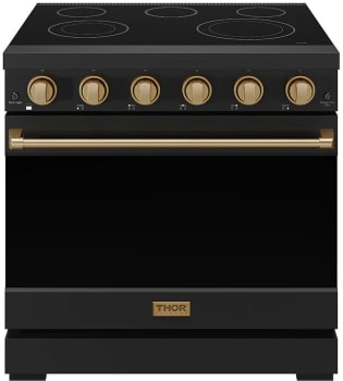 Thor Kitchen Gordon Ramsay Collection Professional RSE36PBBRZ - 36 Inch Professional Electric Range