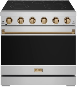 Thor Kitchen Gordon Ramsay Collection Professional RSE36PBRZ - 36 Inch Professional Electric Range