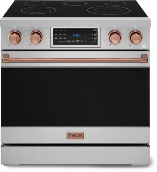 Thor Kitchen Gordon Ramsay Collection RSE36RSG - 36 Inch Professional Electric Range in Front View