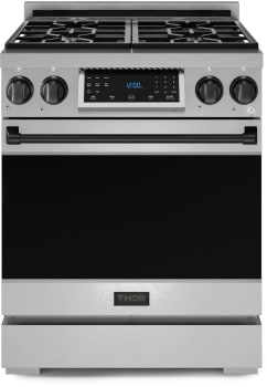 Thor Kitchen Gordon Ramsay Collection RSG30LPBLK - 30 Inch Freestanding Professional Gas Range
