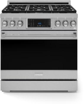 Thor Kitchen Gordon Ramsay Collection RSG36 - 36 Inch Professional Gas Range in Front View