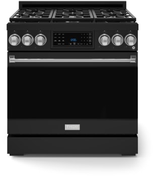 Thor Kitchen Gordon Ramsay Collection RSG36BSS - 36 Inch Professional Gas Range in Front View