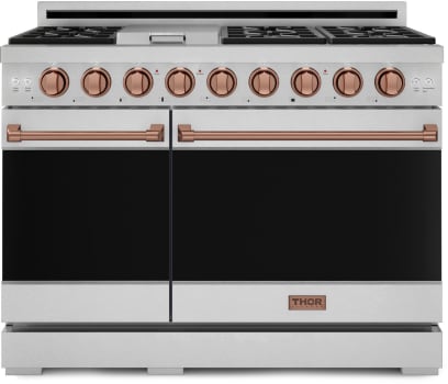 Thor Kitchen Gordon Ramsay Collection RSG48ERSG - 48 Inch Professional Gas Range in Front View