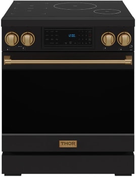 Thor Kitchen Gordon Ramsay Collection Professional RSI30BBRZ - 30 Inch Professional Induction Range with Tilt Panel Touch Control