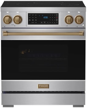 Thor Kitchen Gordon Ramsay Collection Professional RSI30BRZ - 30 Inch Professional Induction Range with Tilt Panel Touch Control