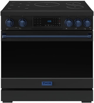 Thor Kitchen Gordon Ramsay Collection Professional RSI36BBLU - 36 Inch Professional Induction Range with Tilt Panel Touch Control in Black and Blue