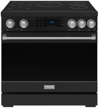 Thor Kitchen Gordon Ramsay Collection Professional RSI36BSS - 36 Inch Professional Induction Range with Tilt Panel Touch Control in Black and Stainless Steel