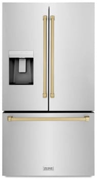 ZLINE Autograph Edition RSMZW36CB - 36 Inch Freestanding French Door Refrigerator