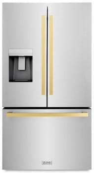 ZLINE Autograph Edition RSMZW36FG - 36 Inch Freestanding French Door Refrigerator