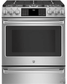 GE CGS986SELSS 30 Inch Slide In Gas Range with WiFi Connect True