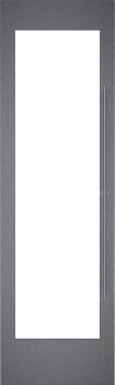 Gaggenau RVA421622L - 24 Inch Dark Brushed Stainless Steel Door Panel Frame with Handle