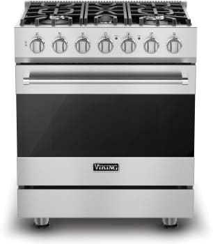 Viking 3 Series RVDR33025BSS - 30 Inch Self-Cleaning Dual Fuel Range