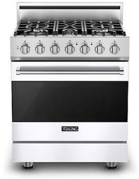 Viking 5 Series 30 in. 4.0 cu. ft. Convection Oven Freestanding Gas Range  with 4 Sealed Burners - Stainless Steel