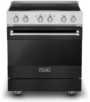 Viking 3 Series RVIR3304BCS - 30 Inch Freestanding Induction Range in Front View