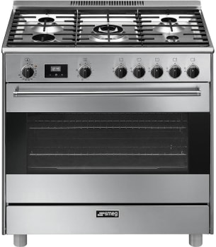 Smeg S9GMXU9 - 36 Inch Pro-Style Dual Fuel Freestanding Range