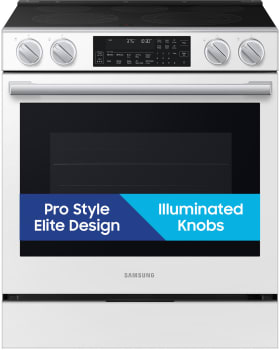 Samsung BESPOKE NSE90H63SW - 30 Inch Slide-In Electric Smart Range