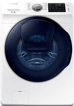 Samsung Wf45k6200aw 27 Inch 4 5 Cu Ft Front Load Washer With Addwash 12 Preset Wash Cycles 10 Wash Options 1 300 Rpm Smart Care Vibration Reduction Plus Self Clean Plus And Energy Star Certification White