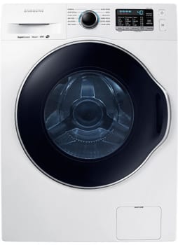 Samsung Ww22k6800aw 24 Inch Front Load Washer With 2 2 Cu Ft Capacity 12 Preset Wash Cycles 8 Wash Options Sanitize Cycle Super Speed 1 400 Rpm Steam Smart Care Self Clean And Vibration Reduction Technology