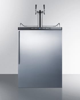 Summit SBC635MSSHVTWIN - Pro Handle Beer Dispenser with Stainless Steel Door