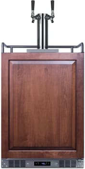 Summit SBC682PNRWKDTWIN - 24 Inch Built-In Wine Kegerator (Panel Not Included)