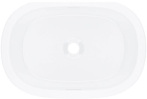 Rohl Barcelona UBBAR53IO - 13 Inch Oval Undermount Bathroom Sink with Drain Hole Center