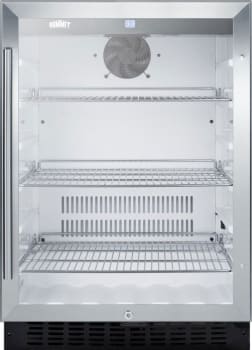 Summit SCR2464 - 24" Undercounter Refrigerator with Glass Door