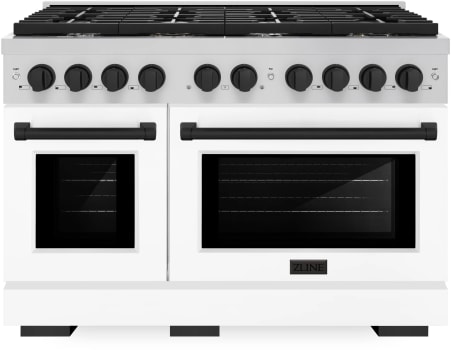 ZLINE Autograph Edition SDRZWM48MB - 48 Inch Pro-Style Double Oven Dual Fuel Range