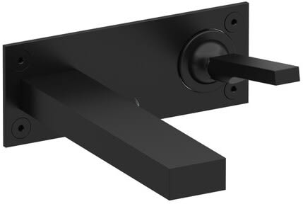 Rohl Kubik US11BK - Kubik Wall Mount Lavatory Faucet with 1.2 GPM Flow Rate in Black