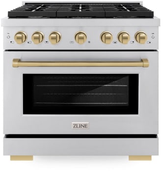ZLINE SGRZ36CB 36 Inch Freestanding Paramount Gas Range with 6