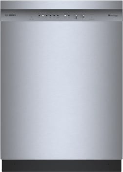 Bosch 100 Series SHE41CM5N - 24 Inch Full Console Built-In Smart Dishwasher in Front View