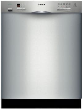 Bosch She55p05uc Full Console Dishwasher With 5 Wash Cycles Nylon Coated Racks 19 Hours Delay Start And Silence Rating Of 47 Dba Stainless Steel