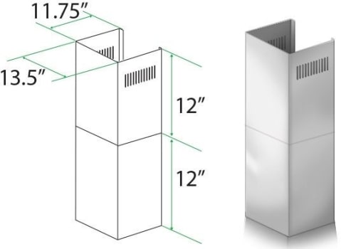 ZLINE SK96679697 - Short Chimney Pieces