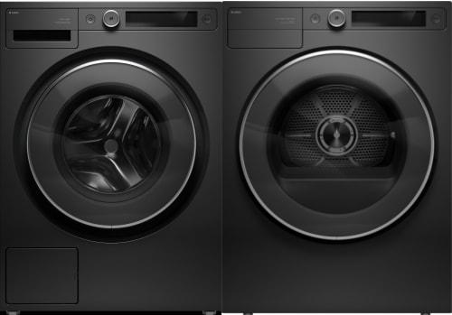 ASKO ASWADRELG5X - Side-by Side Washer & Dryer Set with Front Load Washer & Smart Electric Dryer in Graphite Black