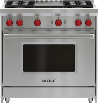 Wolf GR364G - 36 Inch Freestanding Pro-Style Gas Range