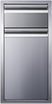 Memphis Grills VGC15BWB1 - 15 Inch Single Access Stainless Steel Drawer with Trash Bin