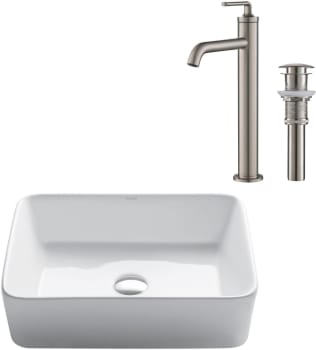 Kraus Elavo Series CKCV1211220SFS - Sink and Faucet Color