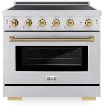ZLINE Autograph Edition SINRZ36KCB - 36 Inch Freestanding Paramount Induction Range